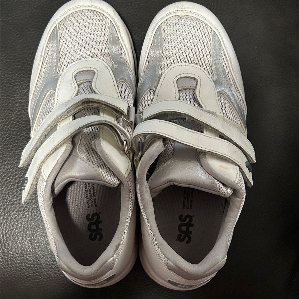 SAS Women's Sneakers in White and Gray